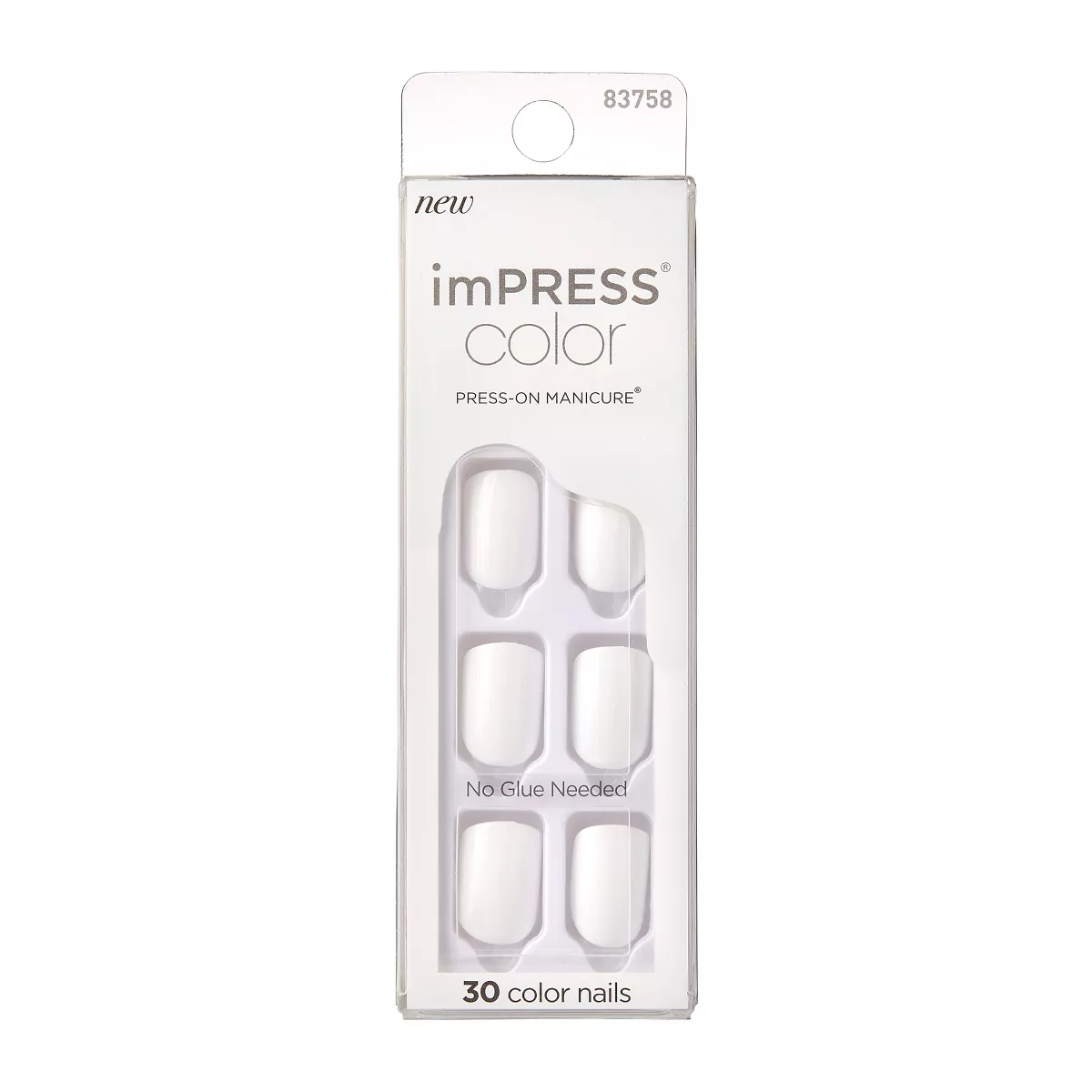 Kiss Impress Color Press On Manicure Frosting Short, 30 Ea, 2 Pack