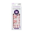 thumbnail image 1 of Kiss Impress Press On Toenails, ‘Sweet Life’, Red, 24 Count, 1 of 11