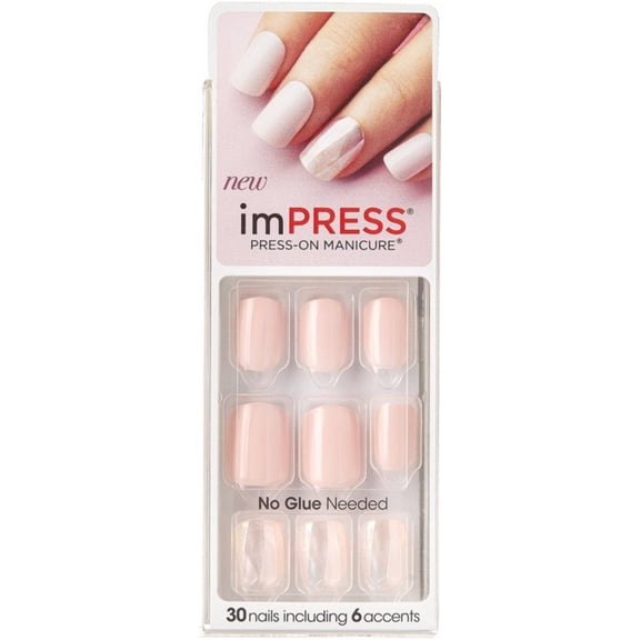 Kiss Impress Press-on Manicure One-Step Gel Nails - Curious Mind Pack of 1