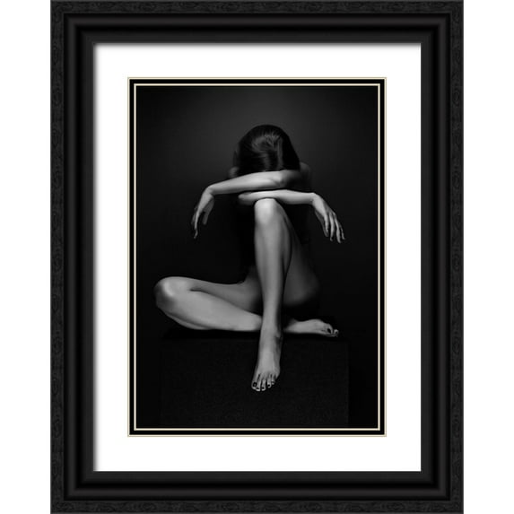Kiss, Jozef 11x14 Black Ornate Wood Framed with Double Matting Museum Art Print Titled - Eszter