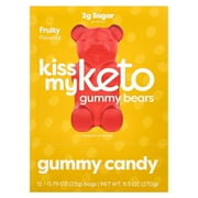 Kiss My Keto Gummies Candy   Low Carb Candy Gummy Bears, Keto Snack Pack   Healthy Candy Gummys   Vegan Candy, Keto Gummy Candy   Keto Candy Gummies 12-pack