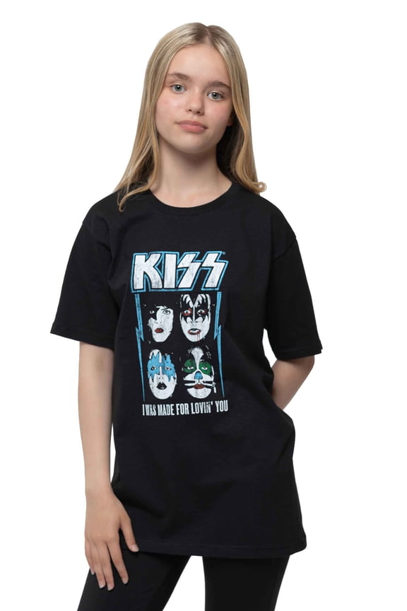 Kids T Shirt Made For Lovin You Band Logo new Official Black Ages 1-12 yrs