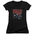 thumbnail image 1 of Kiss Kings Junior Women's T-Shirt V-Neck Black, 1 of 2