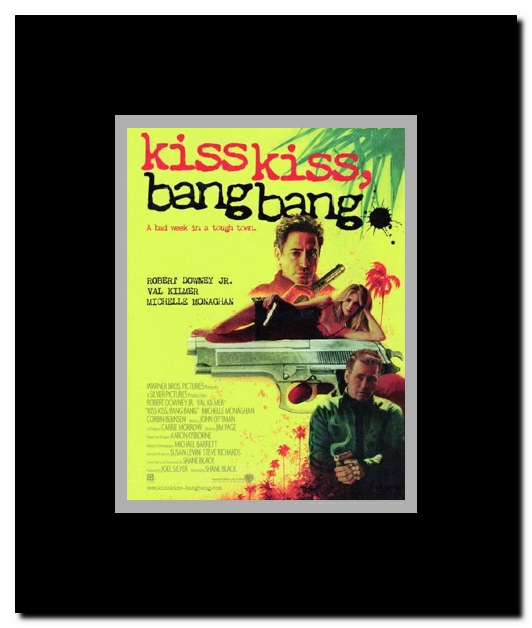 Kiss Kiss Bang Bang Framed Movie Poster