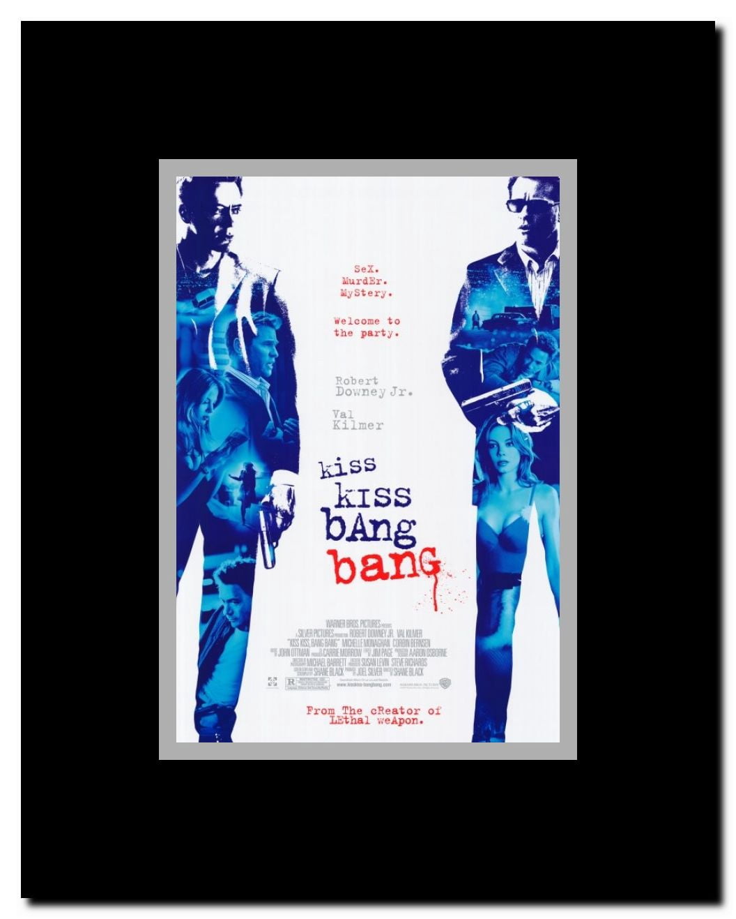 Kiss Kiss Bang Bang Framed Movie Poster