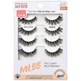 thumbnail image 1 of Kiss Lash Couture Fake Eyelashes Multipack, Bare Affair, Black 4.0 pr Pack of 3, 1 of 2
