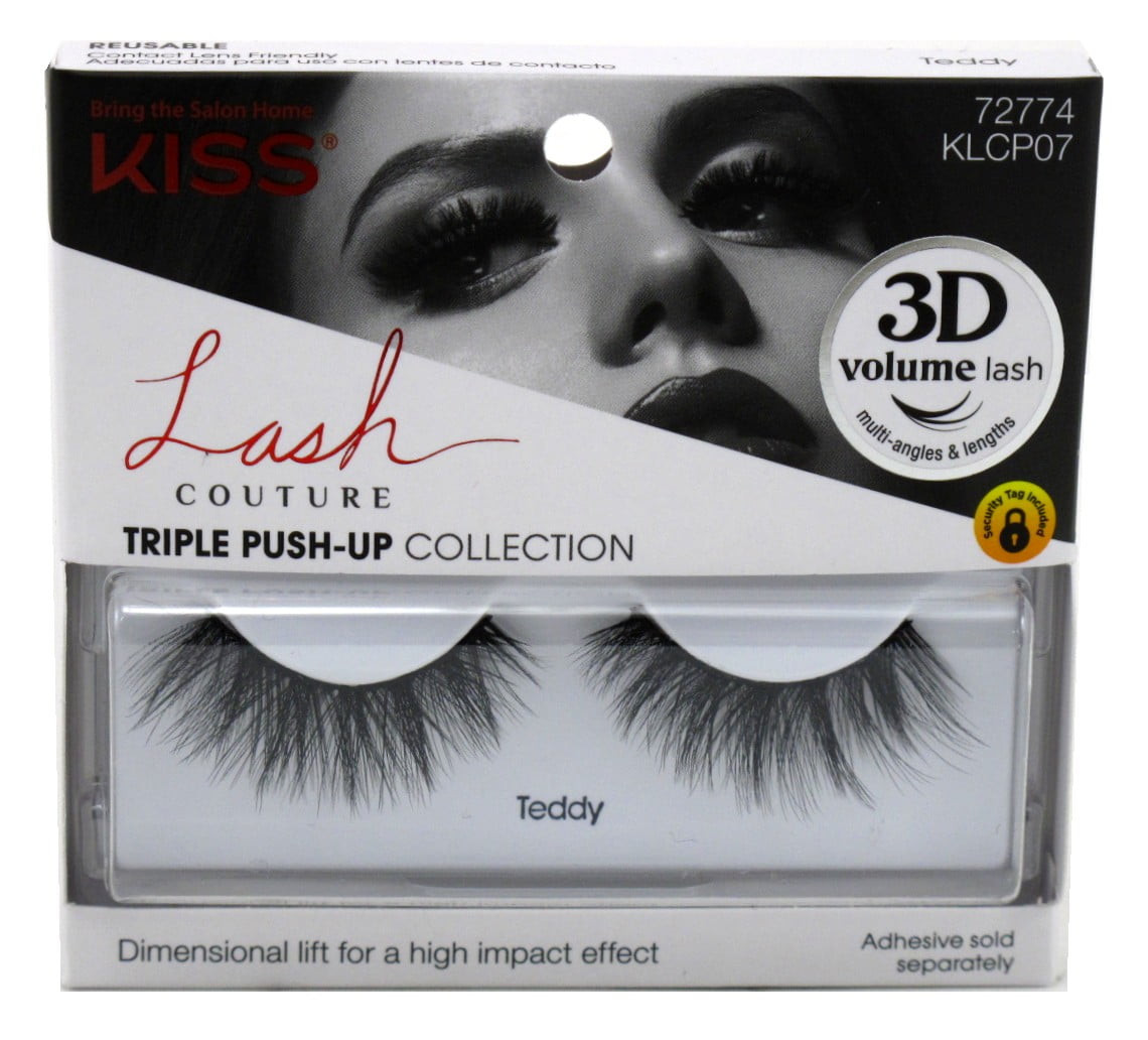 Kiss Lash Couture Triple Push-Up Teddy (Pack of 3) - Walmart.com