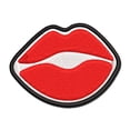 thumbnail image 1 of Kiss Lips Applique Multi-Color Embroidered Hook & Loop Patch - 3 Inch Medium, 1 of 5