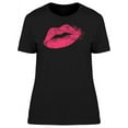 thumbnail image 1 of Kiss Lips Grunge Style Graphic Women T-Shirt, Female Large, 1 of 4