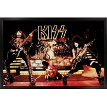 Kiss - Live Show Wall Poster, 14.725" x 22.375" Framed