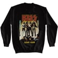 thumbnail image 1 of Kiss Love Gun Black Adult Sweatshirt Xl, 1 of 2