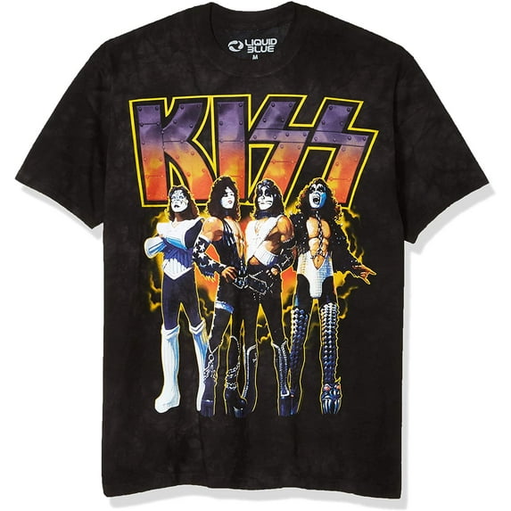 Kiss - Love Gun Tie Dye Mens T Shirt
