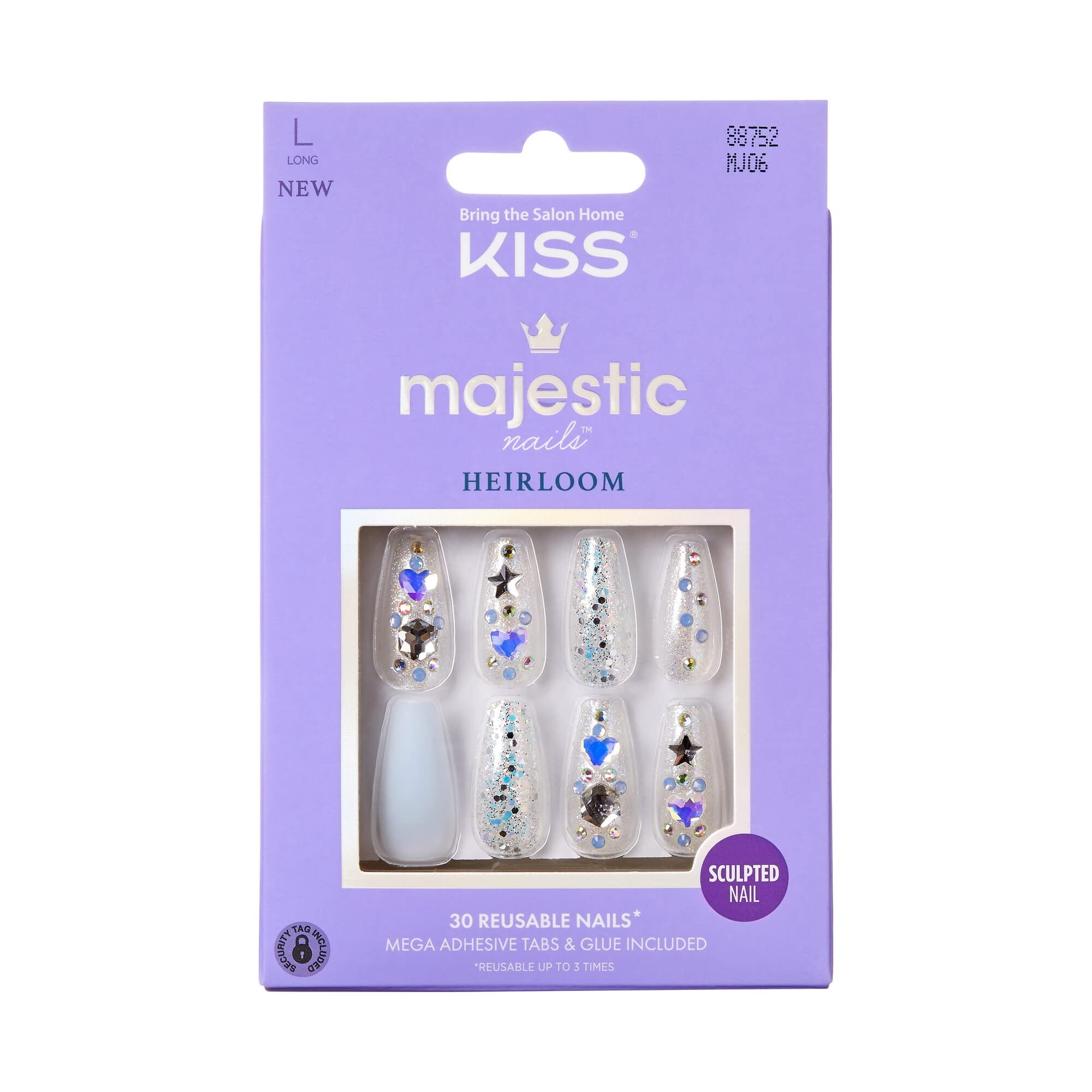 Kiss Majestic Nails HighEnd Sculpted Manicure Your Grace, Rewearable