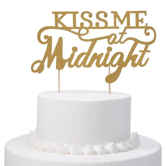 Kiss Me At Midnight Cake Topper - Home Decor - 1 Piece