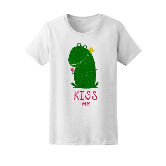 Kiss Me Cute Prince Frog Tee Women's -Image by Shutterstock