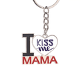 thumbnail image 1 of Kiss Me Cute Quote Handwrite Style Keychain Metal Keyring Holder Love MAMA Mother, 1 of 3