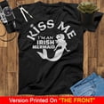 thumbnail image 1 of Kiss Me I'm An Irish Mermaid T-Shirt, Little Mermaid T-Shirt, Ariel T Shirt, Patrick's Day Mermaid T-Shirt, Birthday Mermaid Lovers Shirt, 1 of 2