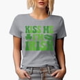 thumbnail image 1 of Kiss Me I'm Irish, Heather Grey T-Shirt, 3XL, 1 of 5