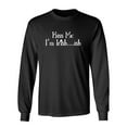 thumbnail image 1 of Kiss Me I'm Irish Ish Patricks Day Gift Sarcastic Humor Novelty Men's Long Sleeve Shirts, 1 of 3