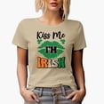 thumbnail image 1 of Kiss Me I'm Irish, St. Patrick's Day, Tan T-Shirt, 3XL, 1 of 5