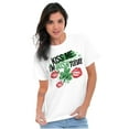 thumbnail image 1 of Kiss Me I'm Irish St Patrick's Day Women's Graphic T Shirt Tees Brisco Brands S, 1 of 5