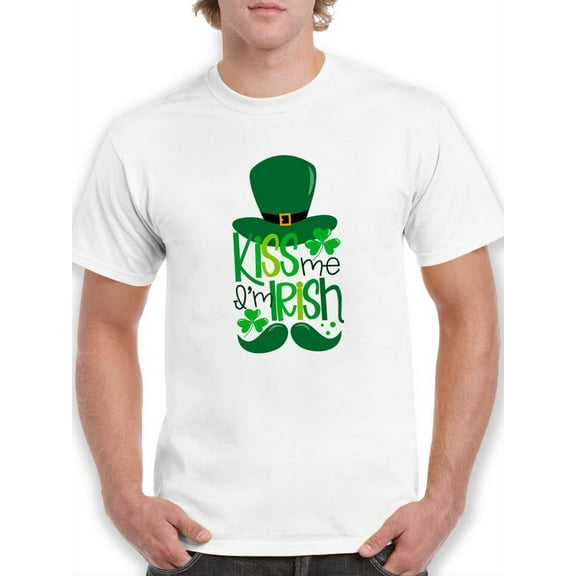 Kiss Me I'm Irish! T-Shirt Men -Image by Shutterstock, Male Large