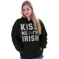 thumbnail image 1 of Kiss Me Im Irish Classic Saint Pattys Hoodie Sweatshirt Women Men Brisco Brands S, 1 of 6