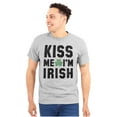 thumbnail image 1 of Kiss Me Im Irish Classic Saint Pattys Plus Size Crewneck Graphic Tee Shirt Brisco Brands 3X, 1 of 3