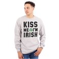 thumbnail image 1 of Kiss Me Im Irish Classic Saint Pattys Plus Size Long Sleeve Graphic Tee Shirt Brisco Brands 3X, 1 of 3