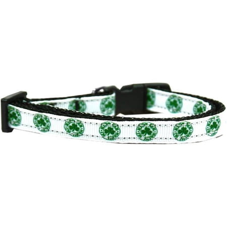 Kiss Me - Im Irish Nylon Ribbon Cat Safety Collar