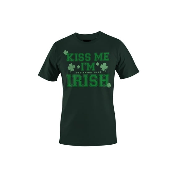 Kiss Me Im Pretending to Be Irish Funny St. Patricks Day Men's T-shirt
