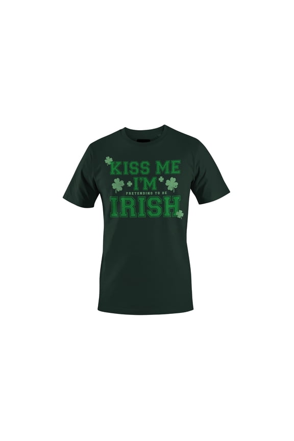 Kiss Me Im Pretending to Be Irish Funny St. Patricks Day Women's T-shirt