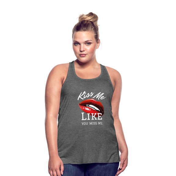 Kiss Me Like You Miss Me - Racerback Tank Top