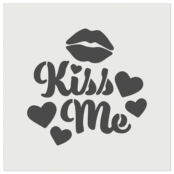 Kiss Me Lips DIY Cookie Wall Craft Stencil - 4.5 Inch