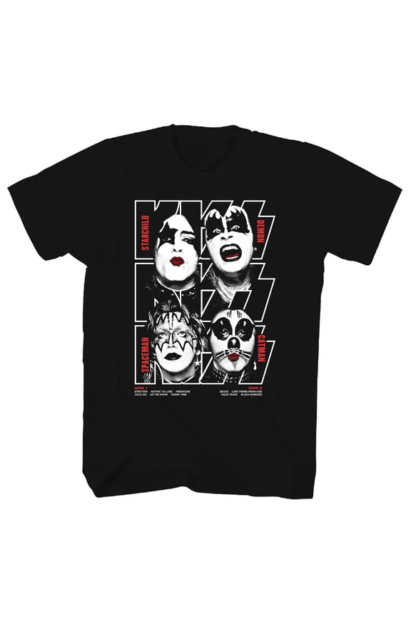 Kiss Men's Debut Album T-Shirt Black Small | Officially Licensed Merchandise