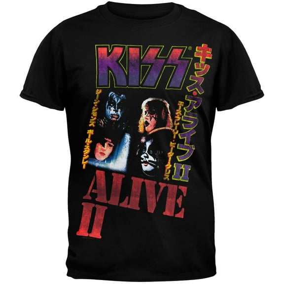 Kiss Men's Japan Alive II Soft Short Sleeve T Shirt
