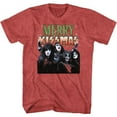 thumbnail image 1 of Kiss Merry Kissmas Red Heather Adult T-Shirt, 1 of 2