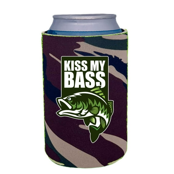 Kiss My Bass Can Coolie (Camo)