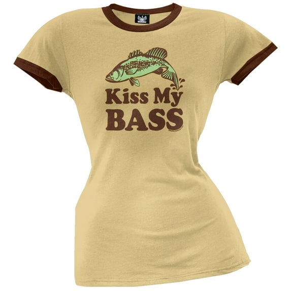 Kiss My Bass Ladies T-Shirt - Large