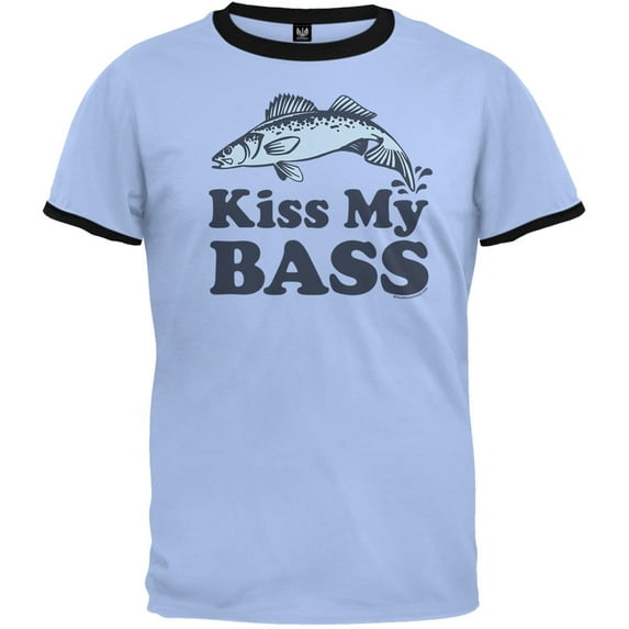 Kiss My Bass Ringer T-Shirt - Small