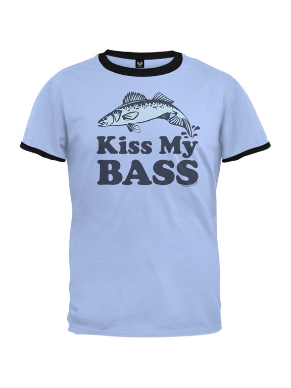 Kiss My Bass Ringer T-Shirt - Small