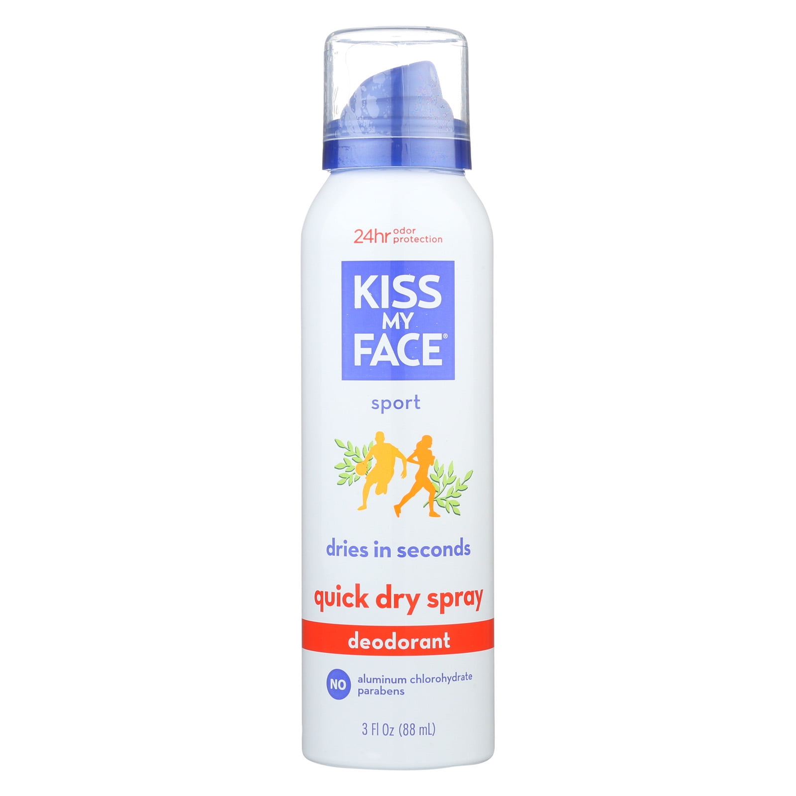 Kiss My Face 230724 Deodorants Sport Quick Dry Spray - 3 fl. oz