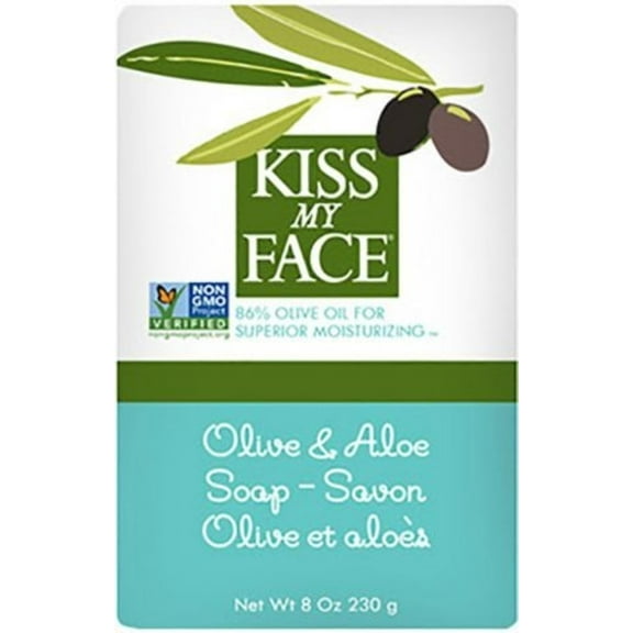 Kiss My Face Bar Soap Olive and Aloe - 8 oz (Pack of 4)