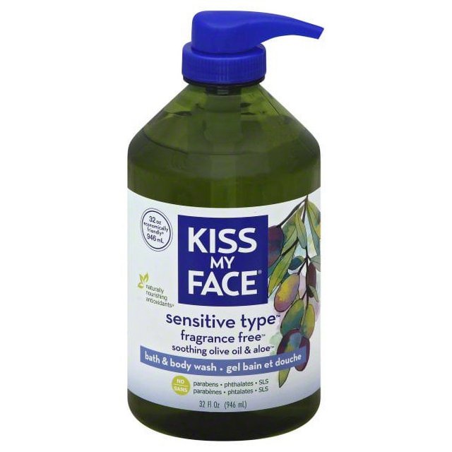 Kiss My Face Fragrance Free Sensitive Type Bath & Body Wash, 32 fl oz