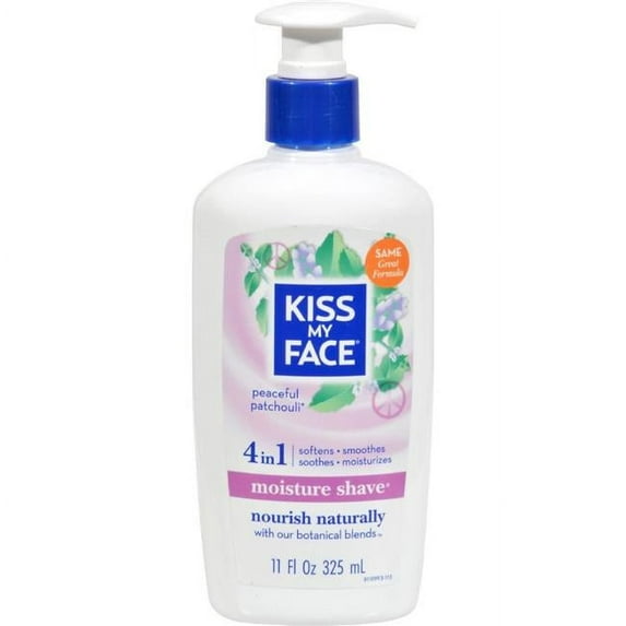 Kiss My Face HG0587873 11 fl oz Moisture Shave Peaceful Patchouli