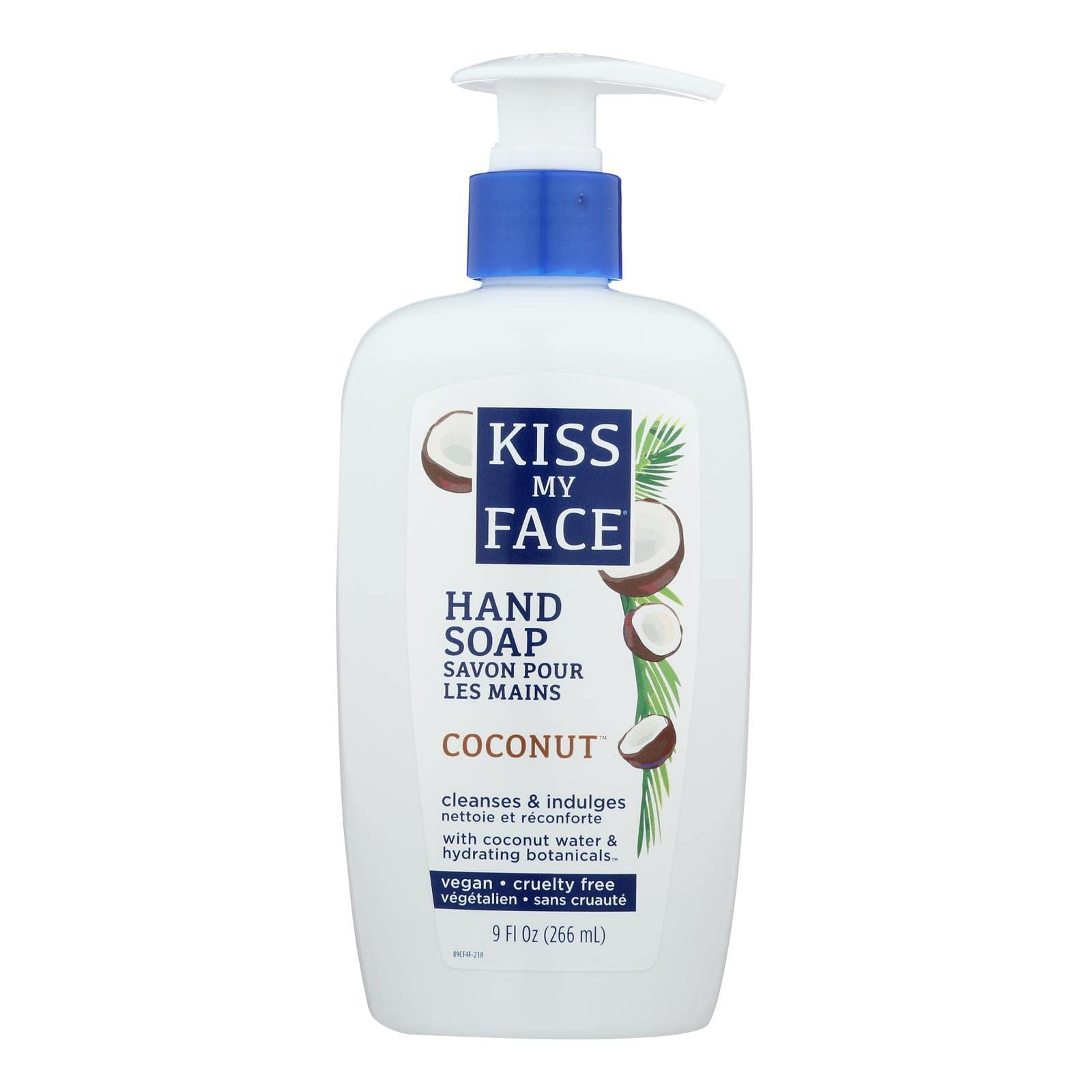 Kiss My Face Hand Soap Coconut 9Oz Pump (3 Pack).