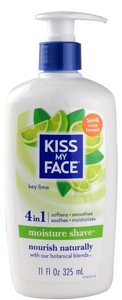 Kiss My Face Moisture Shave, Key Lime, 11 Oz