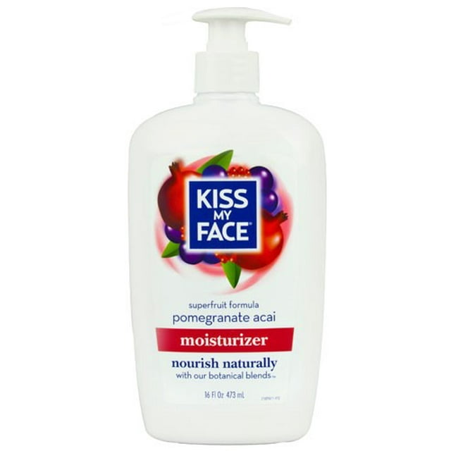 Kiss My Face Moisturizer, Pomegranate Acai, 16 Fl Oz