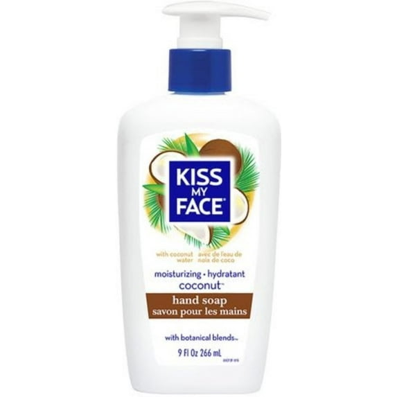 Kiss My Face Moisturizing Coconut Hand Soap, Botanical Blends, 9oz, 2-Pack