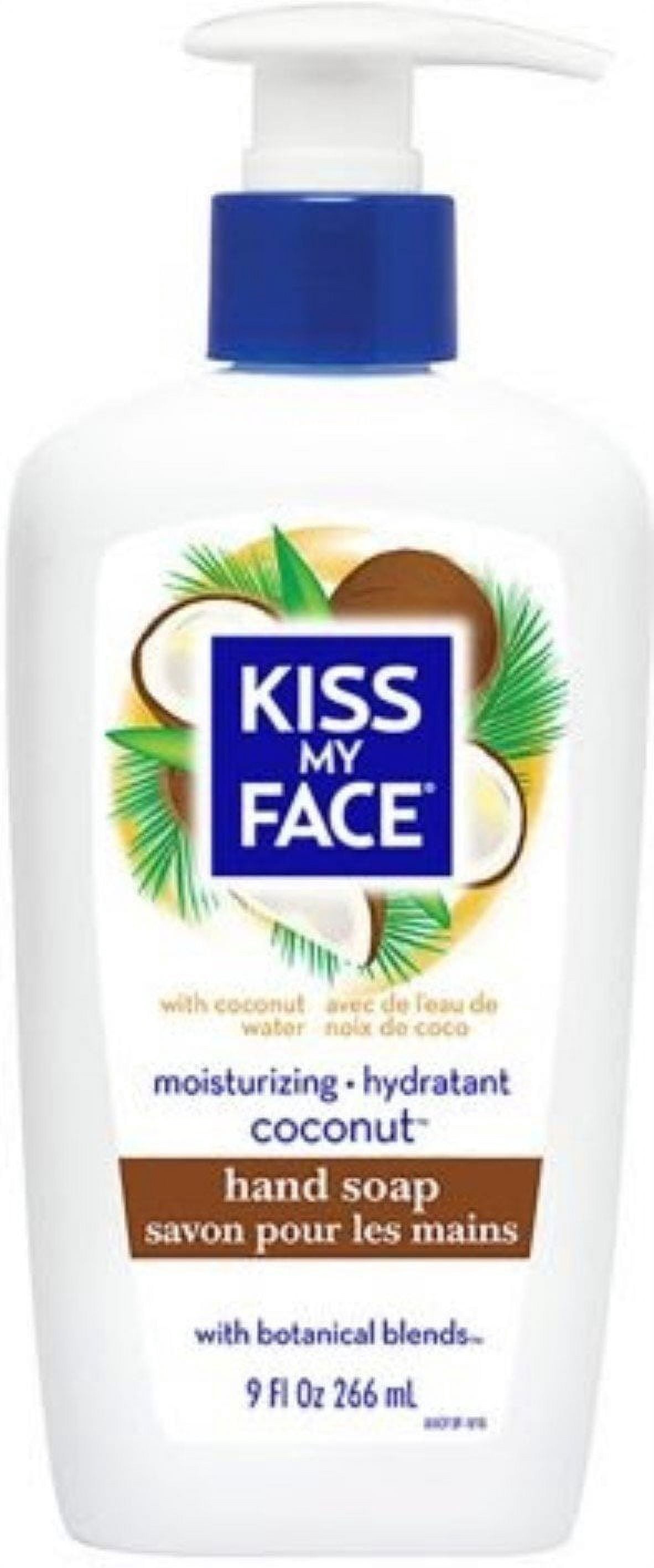 Kiss My Face Moisturizing Coconut Hand Soap, Botanical Blends, 9oz, 3-Pack